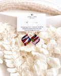 Multicolor Terrazzo Clay Earrings, Modern Moroccan Drop Dangles, Dainty Jewelry Handmade Gift