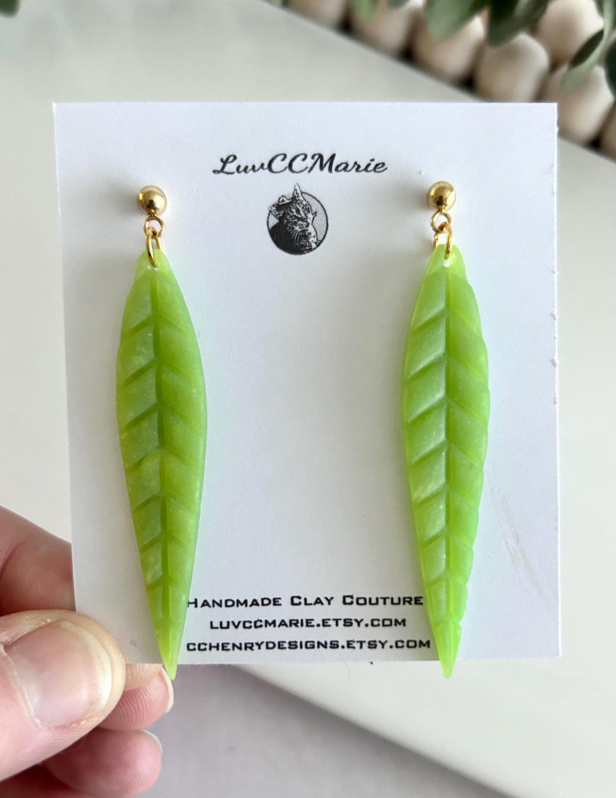 Leaf Earrings, Lime Green and Gold, Chartreuse Lightweight Dangles, Nature Jewelry Gift For Her