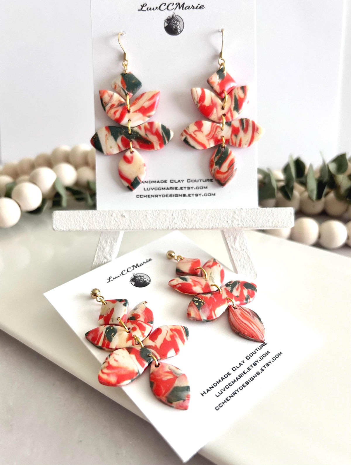 Unique Large Oversized Orange Earrings, Statement Lightweight Abstract Drop Dangles, Hypoallergenic Jewelry