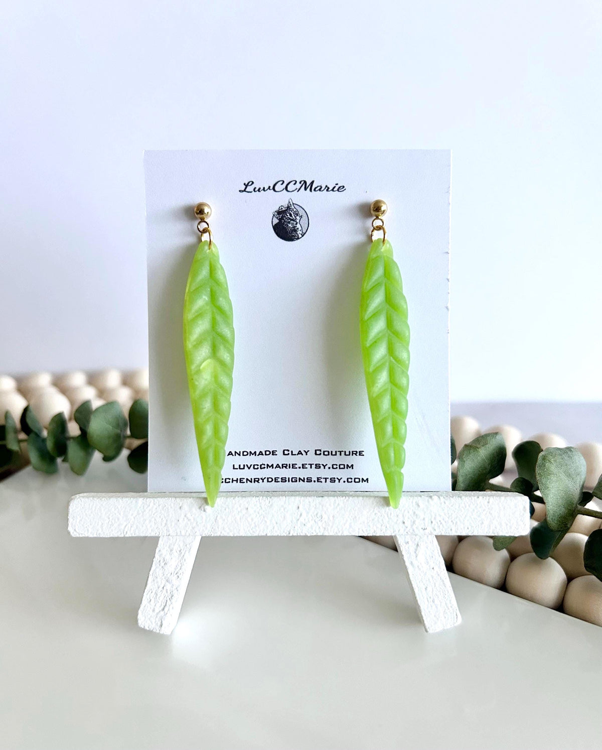 Leaf Earrings, Lime Green and Gold, Chartreuse Lightweight Dangles, Nature Jewelry Gift For Her