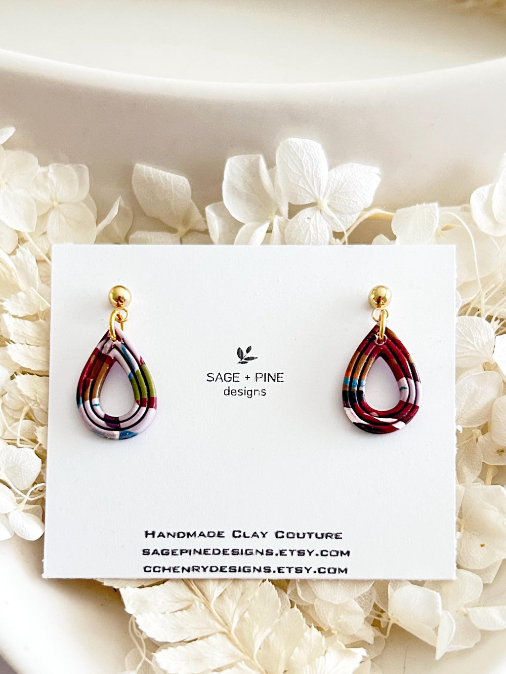 Multicolor Terrazzo Clay Earrings, Modern Moroccan Drop Dangles, Dainty Jewelry Handmade Gift