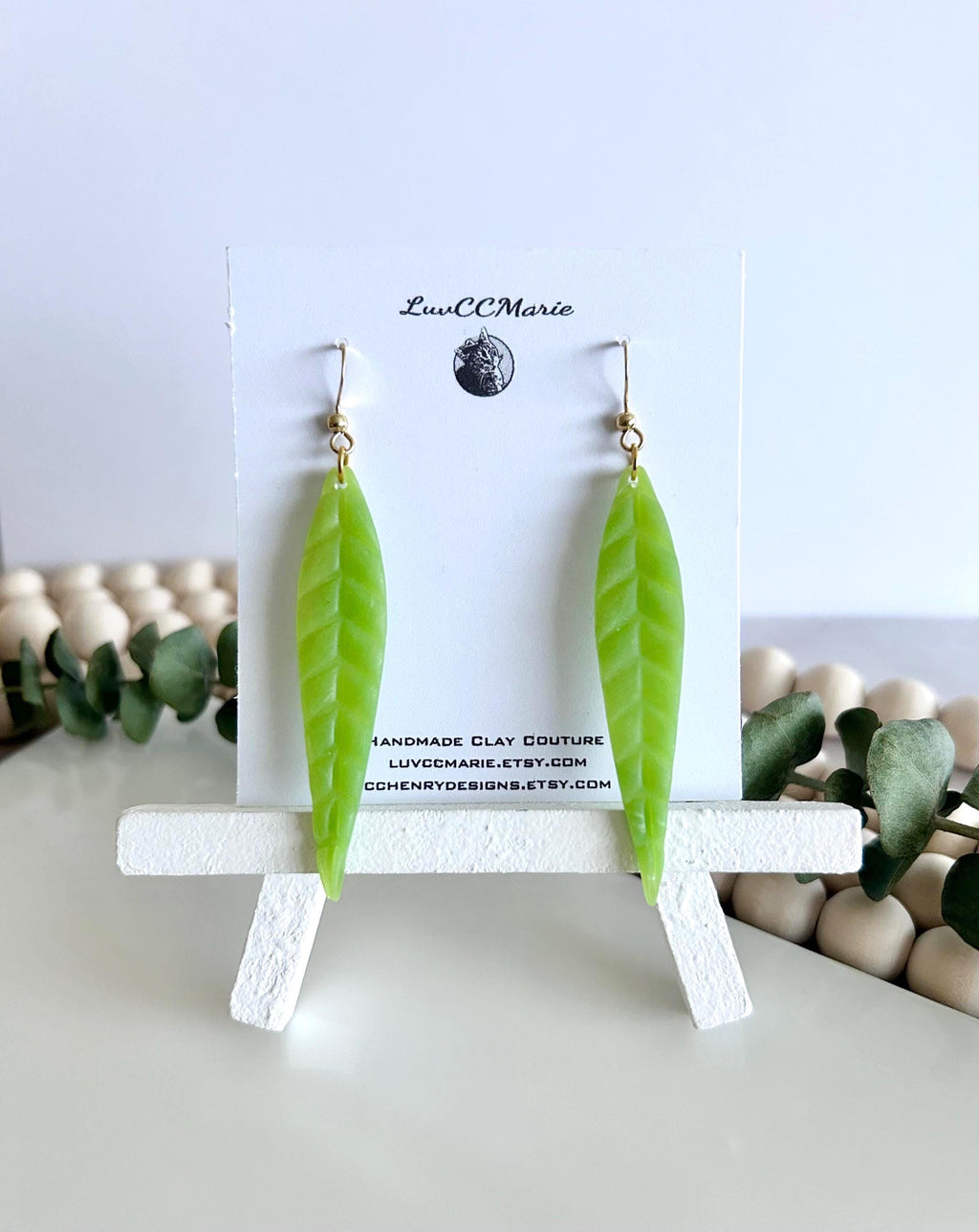 Leaf Earrings, Lime Green and Gold, Chartreuse Lightweight Dangles, Nature Jewelry Gift For Her