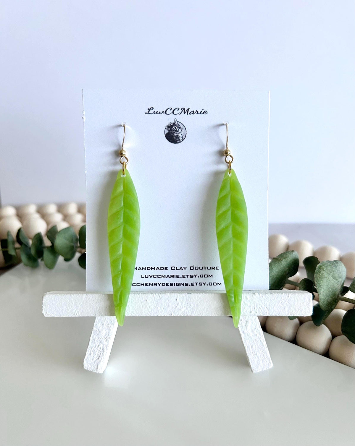 Leaf Earrings, Lime Green and Gold, Chartreuse Lightweight Dangles, Nature Jewelry Gift For Her